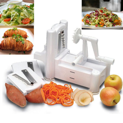 Tri-Blade Spiral Vegetable and Fruit Slicer 3 in 1 - Image 4